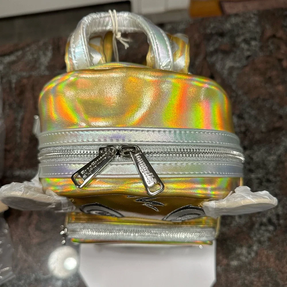 NWT Rare Disney100 Platinum Simba Loungefly mini Backpack